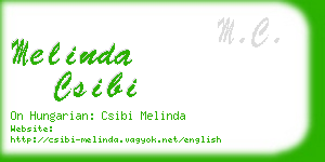 melinda csibi business card